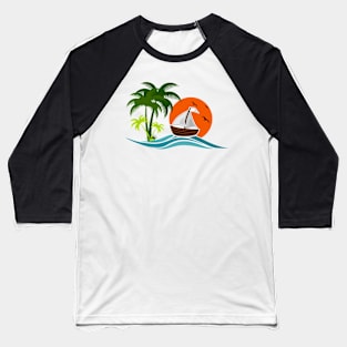 panoramic beach Baseball T-Shirt